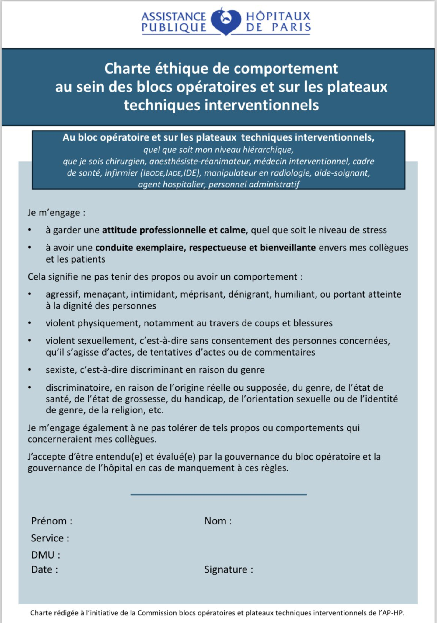 une-charte-de-bonne-conduite-au-bloc-op-ratoire-en-vigueur-l-ap-hp